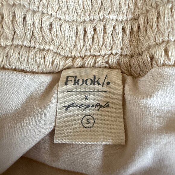 Free People x Flook Natalia Pieced Crochet Skirt Sz S - Picture 10 of 13